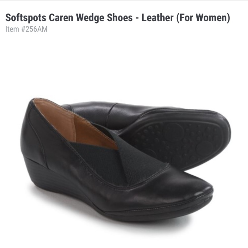 Softspots Caren Wedge Shoes - Leather